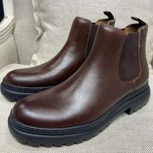Men's Brown Leather Johnston & Murphy Chelsea Boots